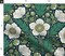 Flowers Green Blue Botanical Cottagecore Floral Dark Victorian Arts And Crafts Custom Printed Fabric by Spoonflower Various Fabrics by the Yard or Fat Quarter